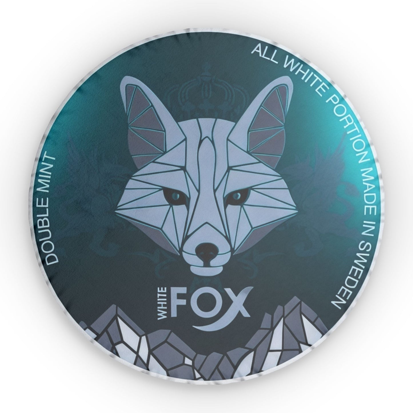 White Fox Double Mint Pillow