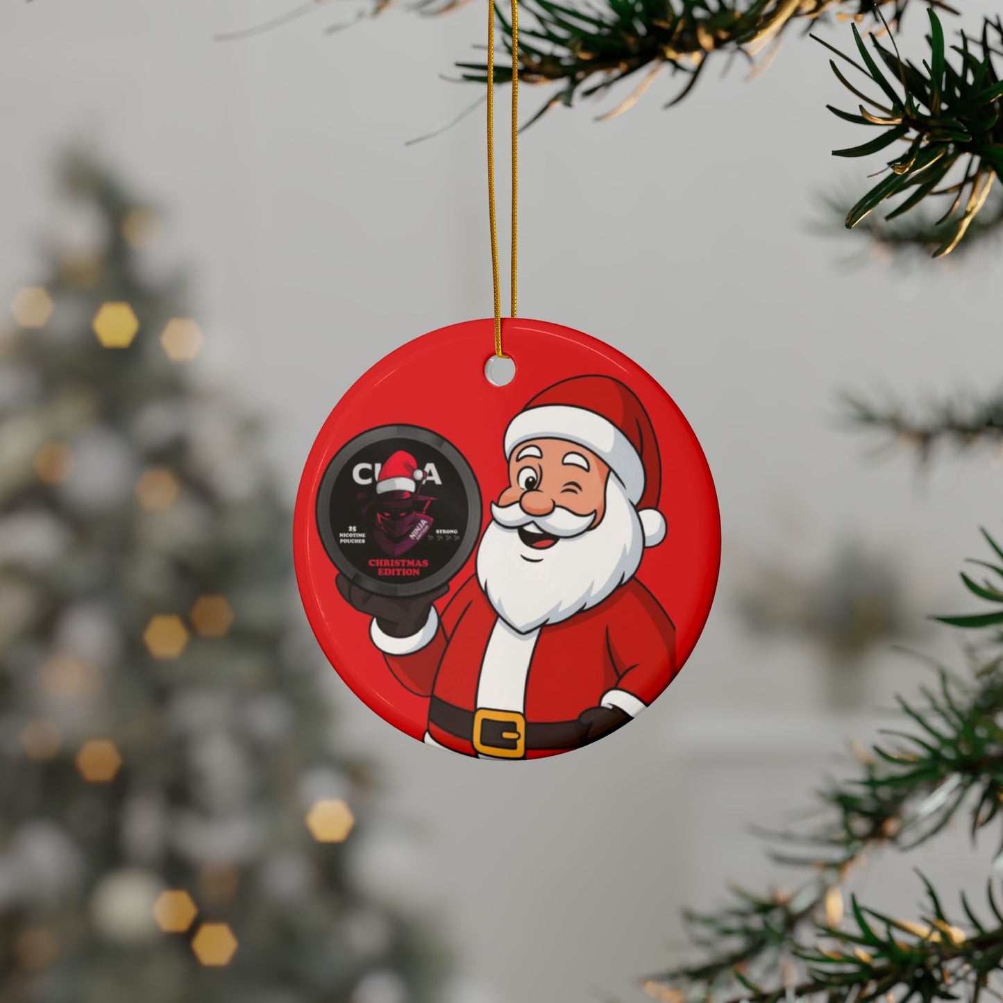 CUBA Santa Ornament