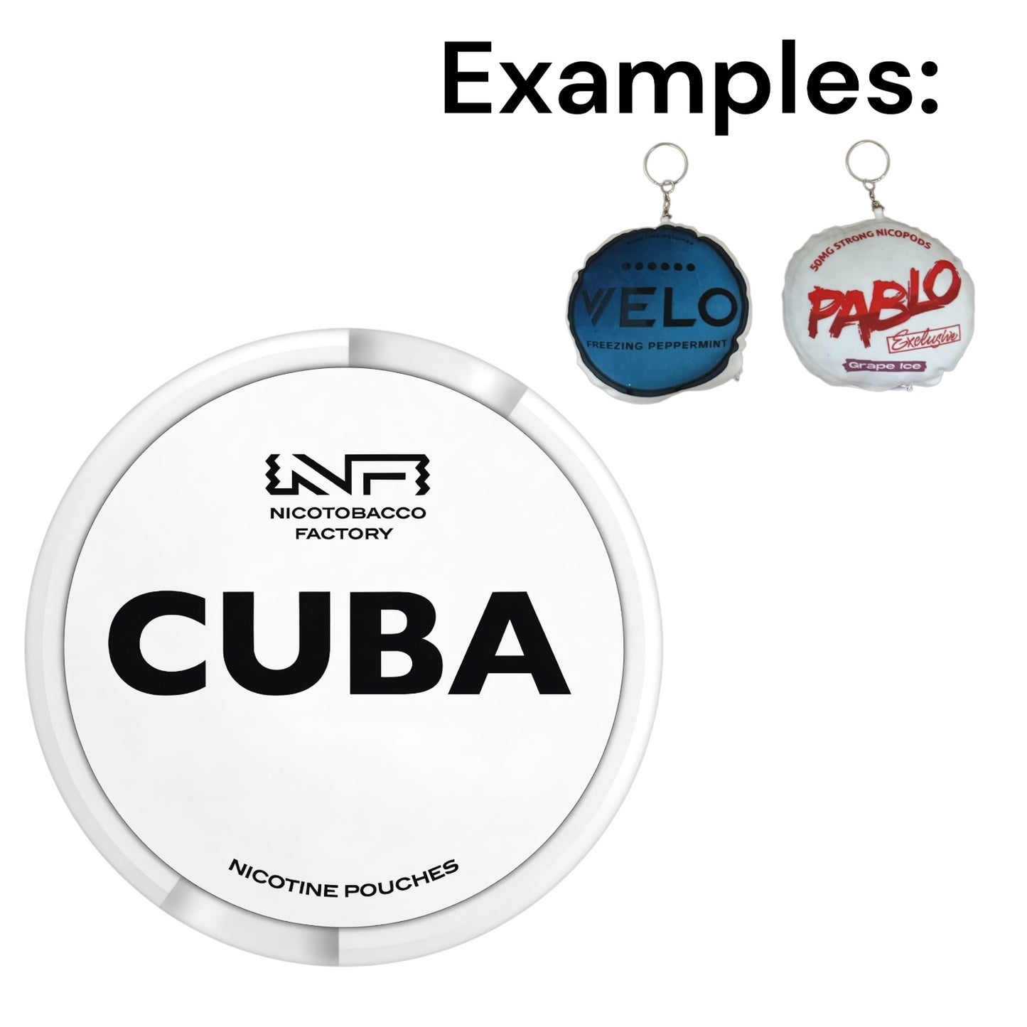 CUBA Plush Pillow Keychain