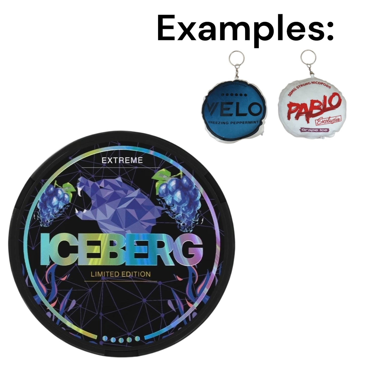 Iceberg Plush Pillow Keychain