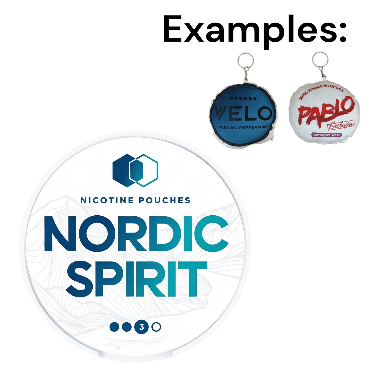 Nordic Spirit Plush Pillow Keychain
