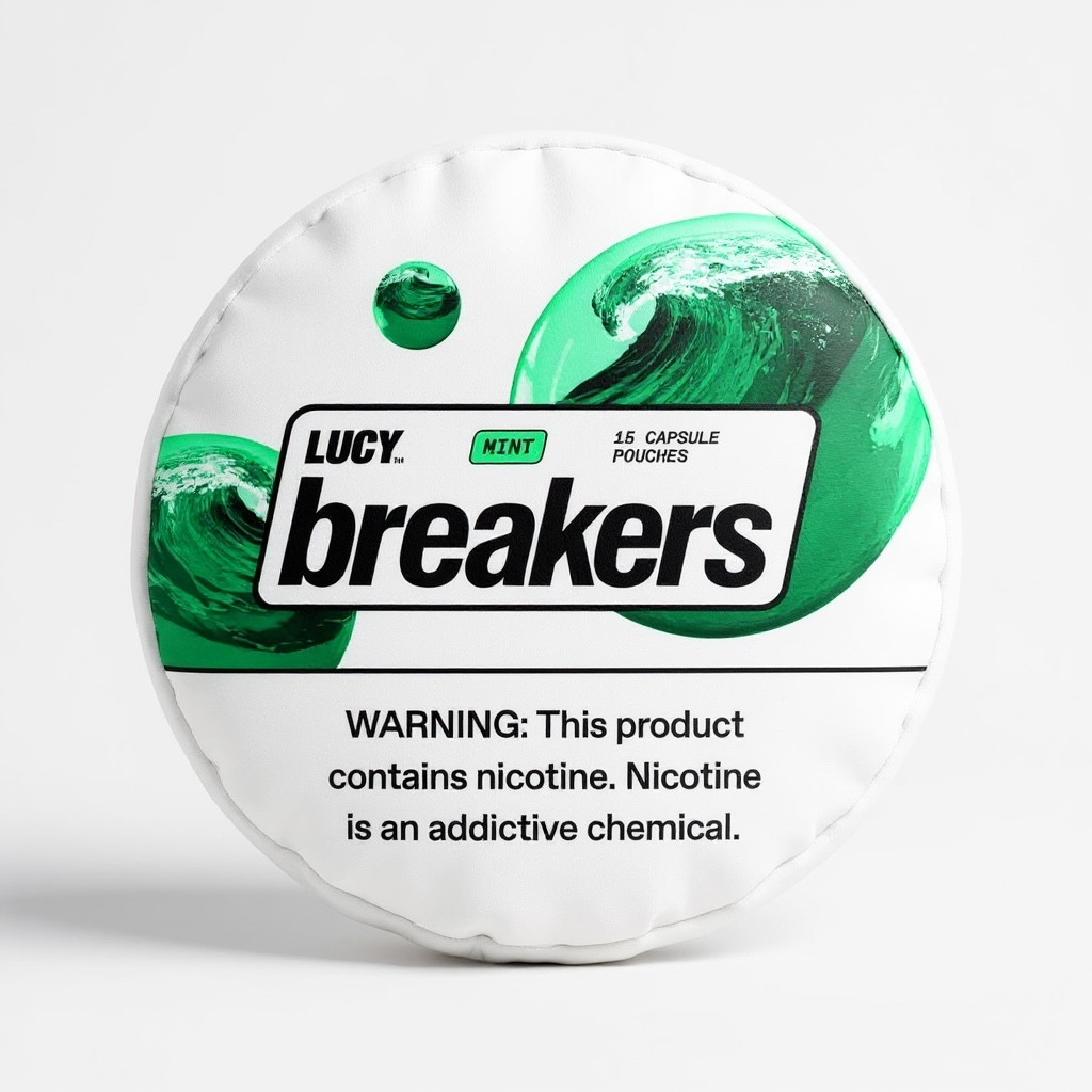 LUCY Breakers Mint Pillow