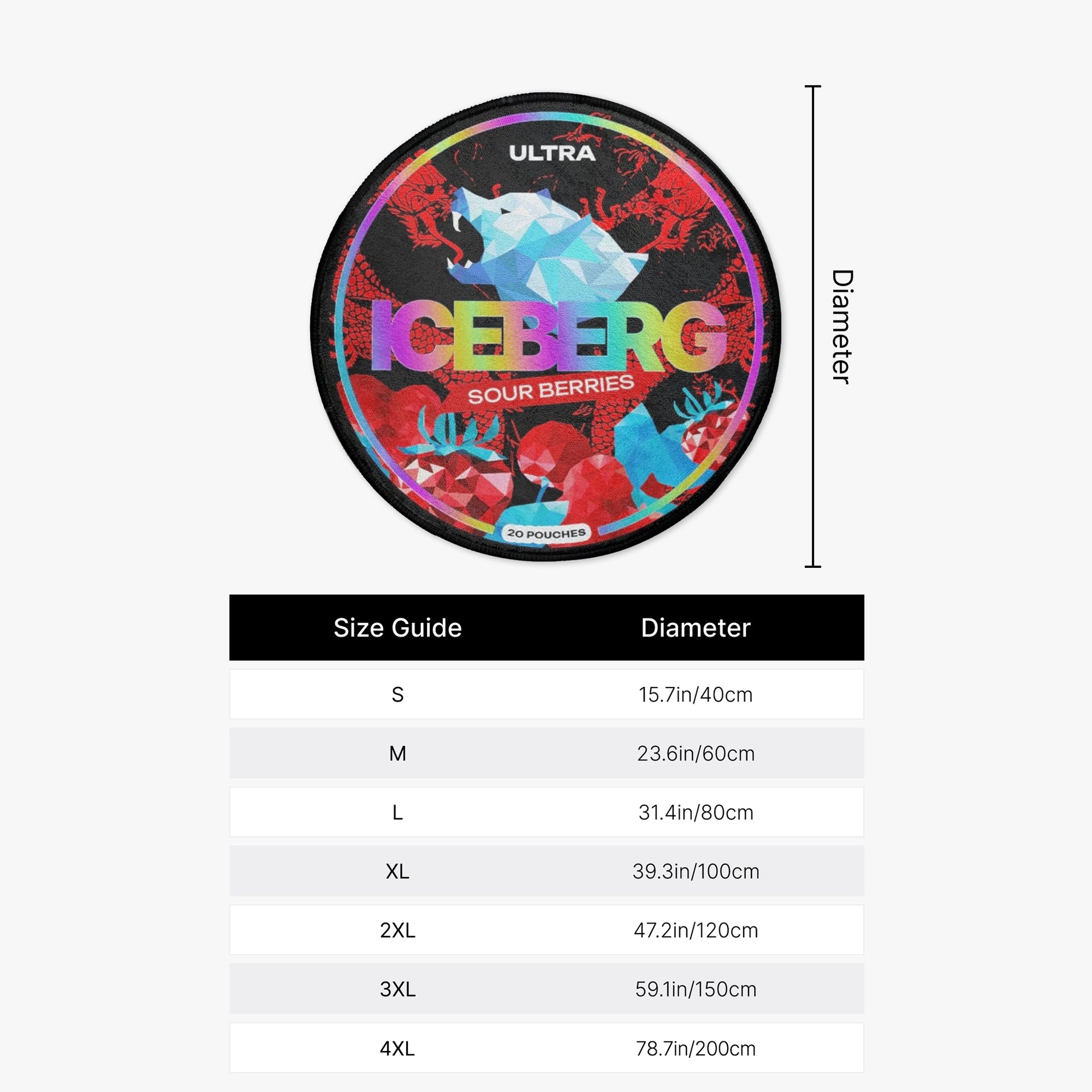 ICEBERG Sour Berries Rug