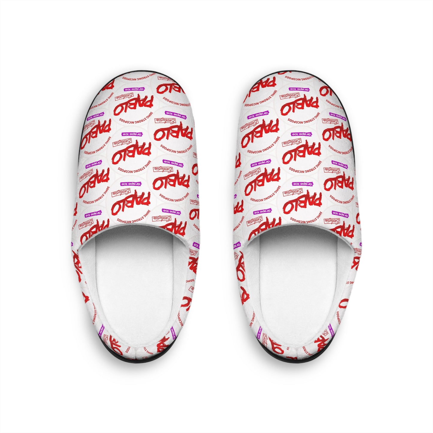 PABLO Grape Ice Plush Slippers