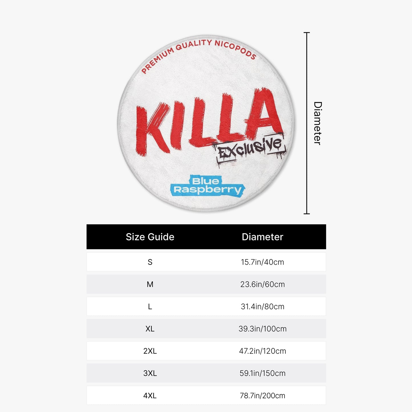 KILLA Blue Raspberry Rug