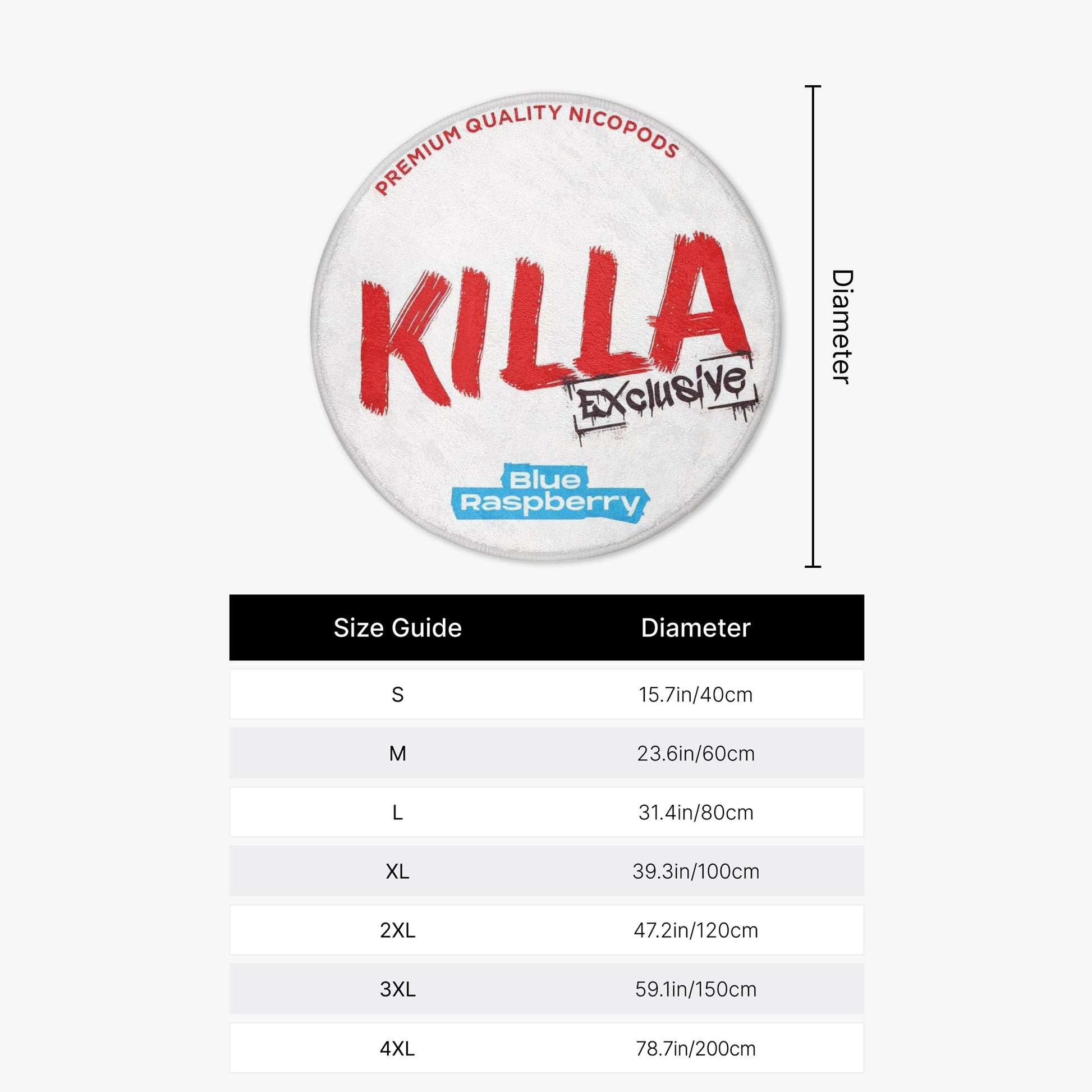 KILLA Blue Raspberry Rug