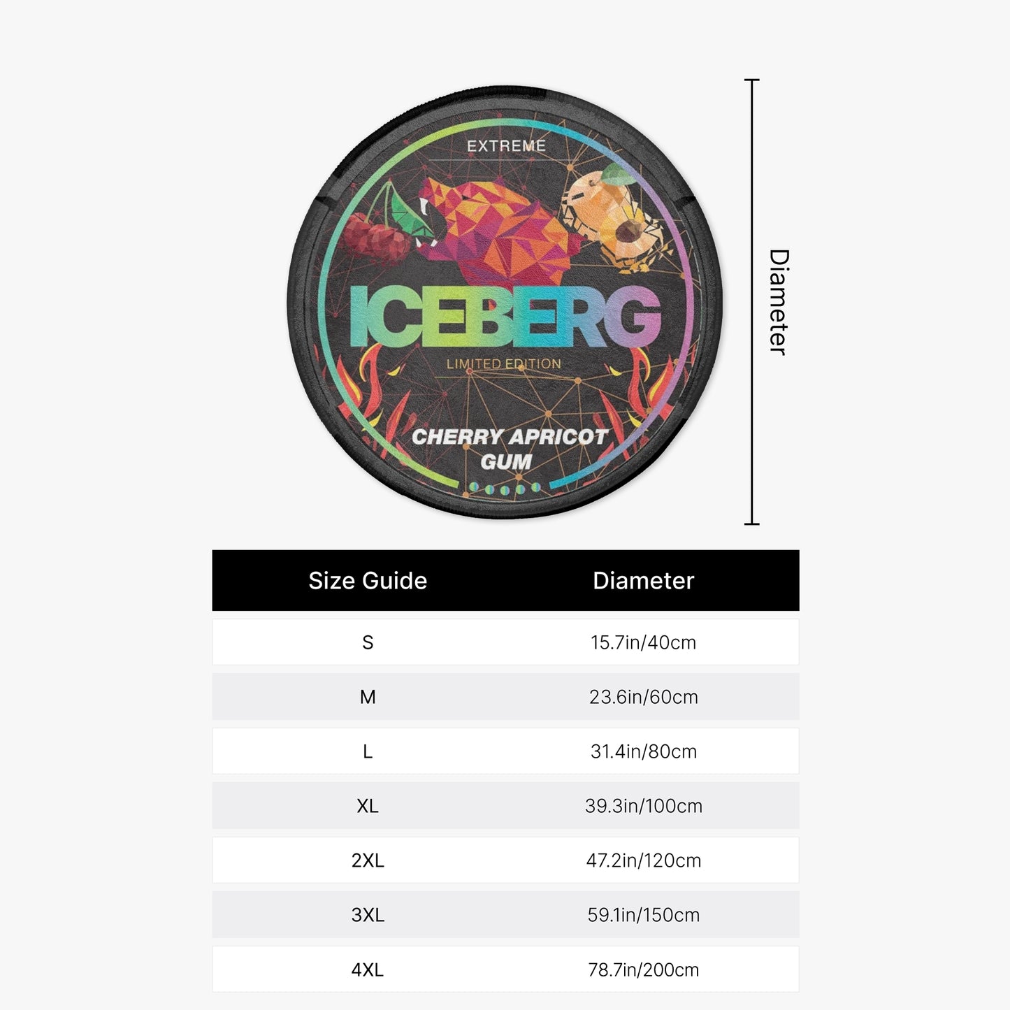 ICEBERG Cherry Apricot Gum Rug