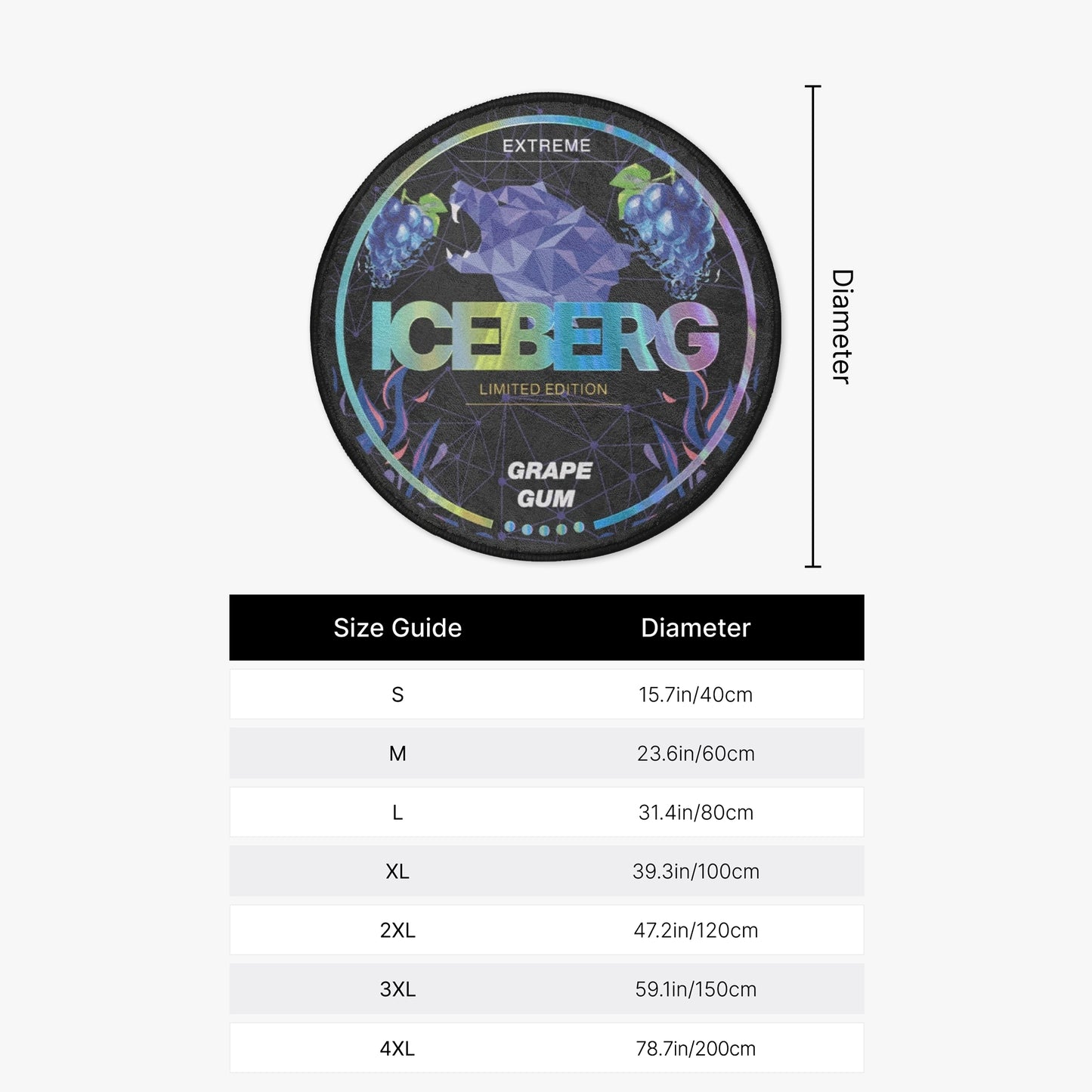 ICEBERG Grape Gum Rug