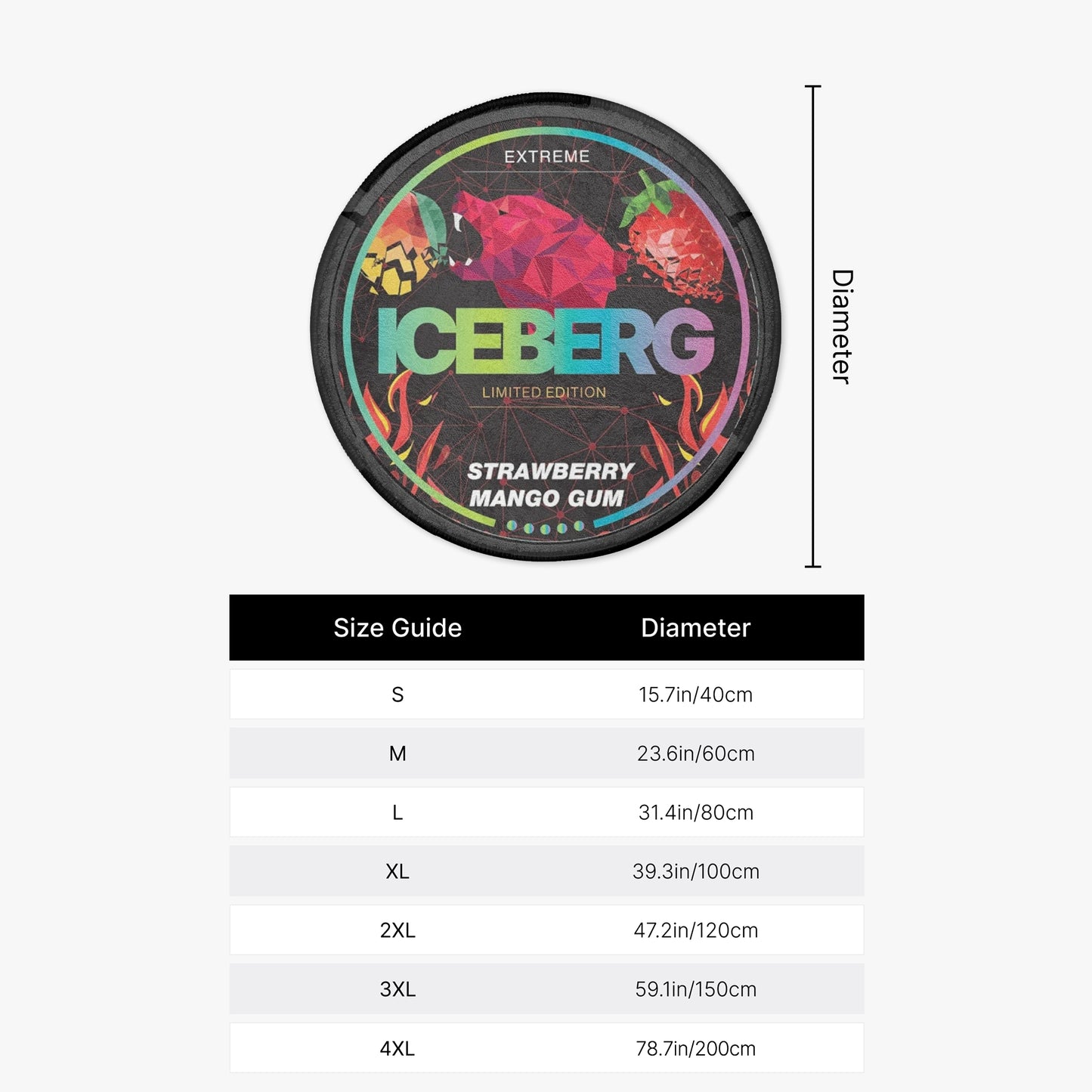 ICEBERG Strawberry Mango Gum Rug