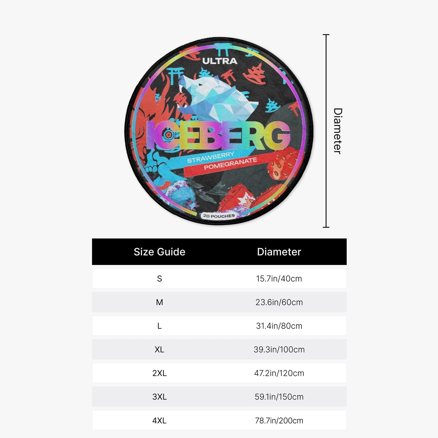 ICEBERG Strawberry Pomegranate Rug