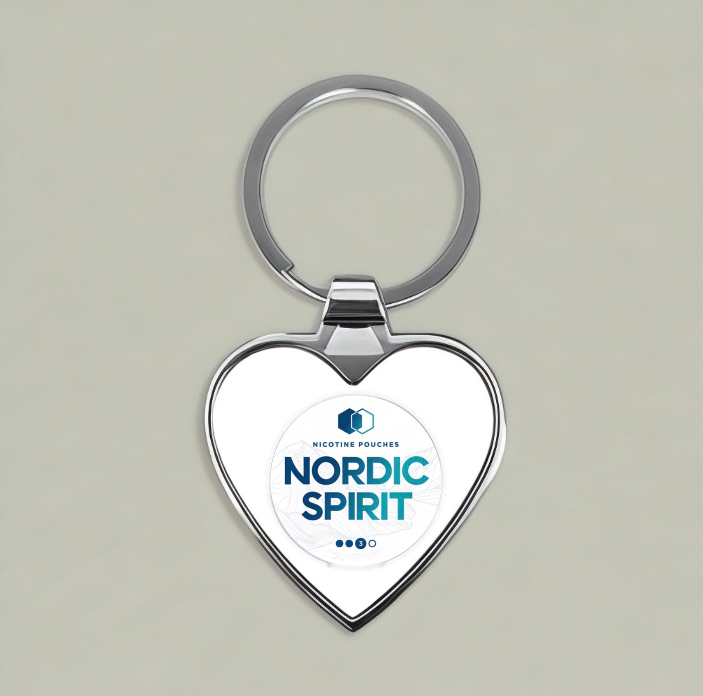 Nordic Spirit Heart Keychain