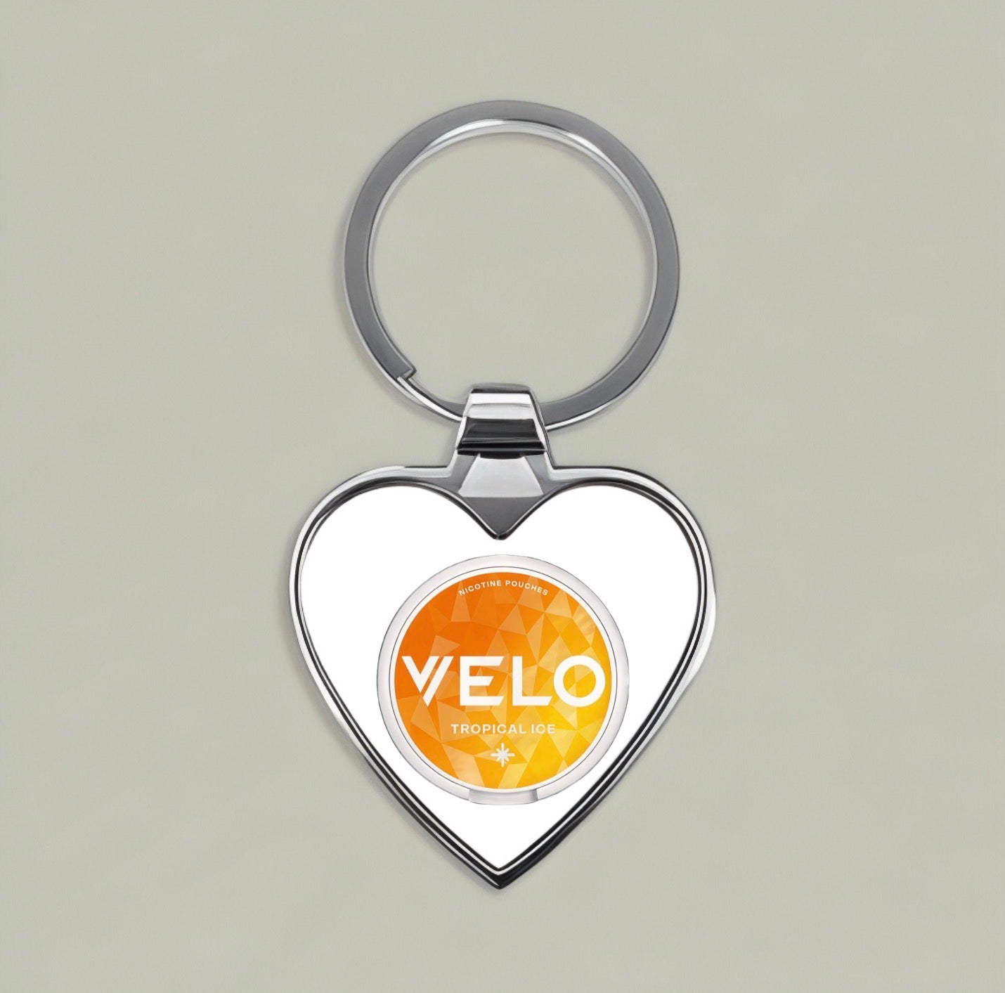 VELO Tropical Ice Heart Keychain