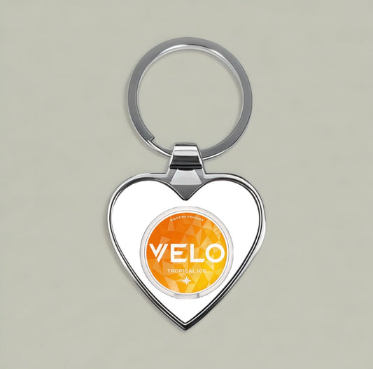 VELO Tropical Ice Heart Keychain