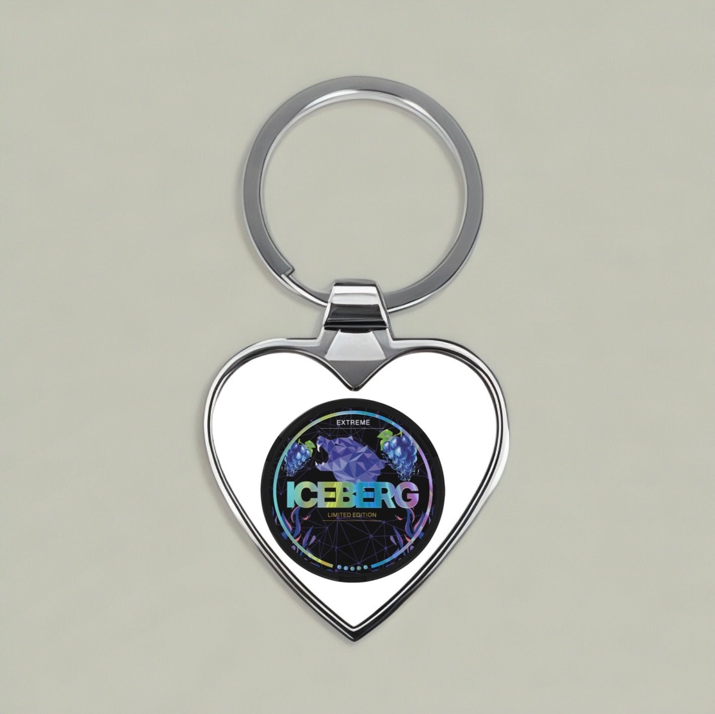 Iceberg Heart Keychain