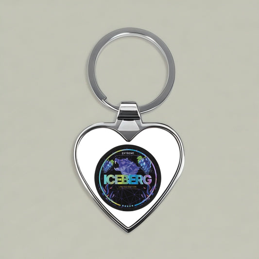 Iceberg Heart Keychain