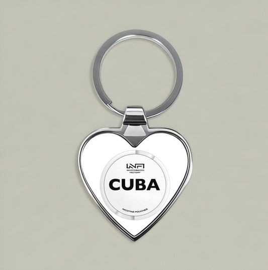 CUBA Heart Keychain