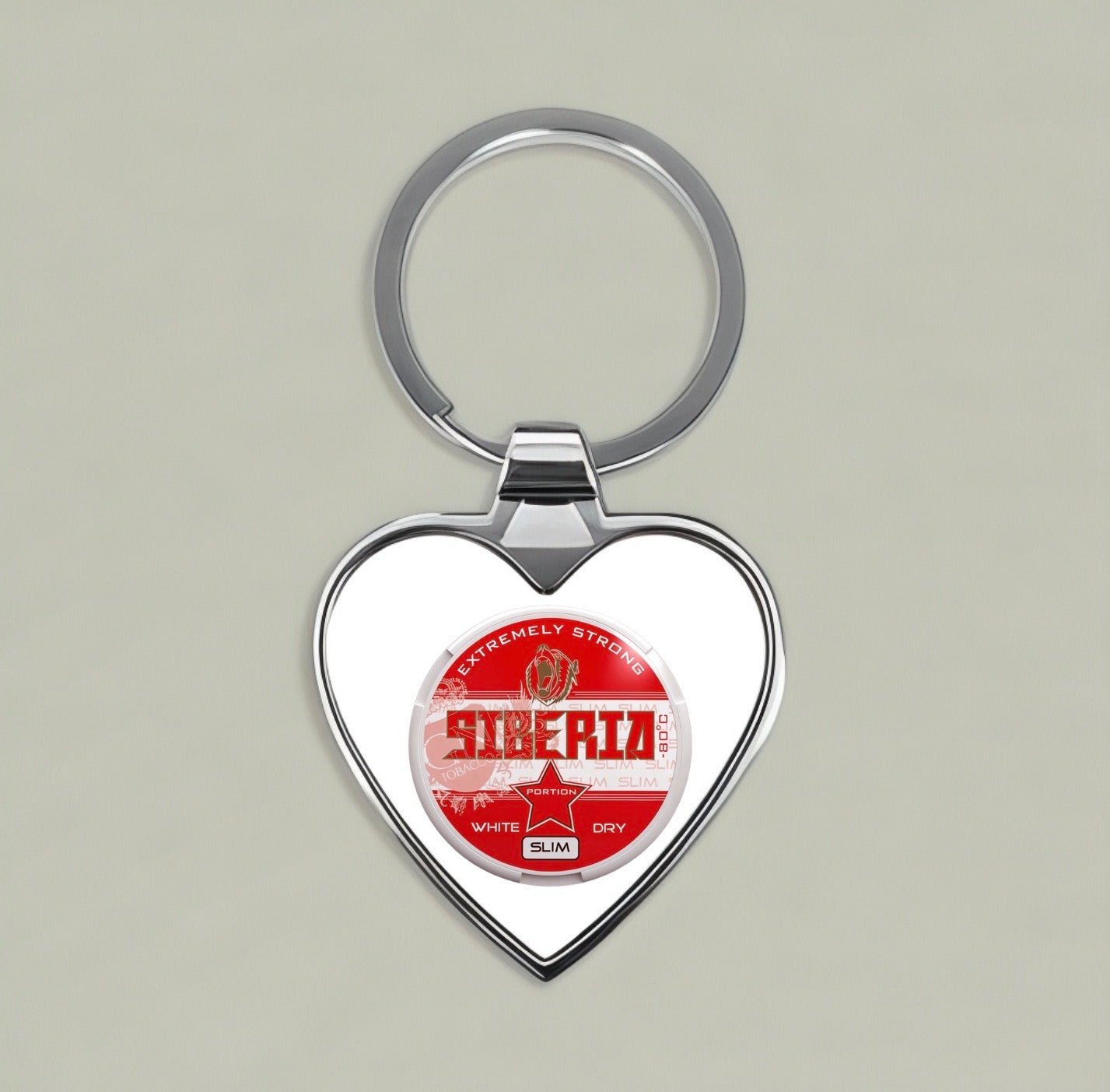 Siberia Heart Keychain