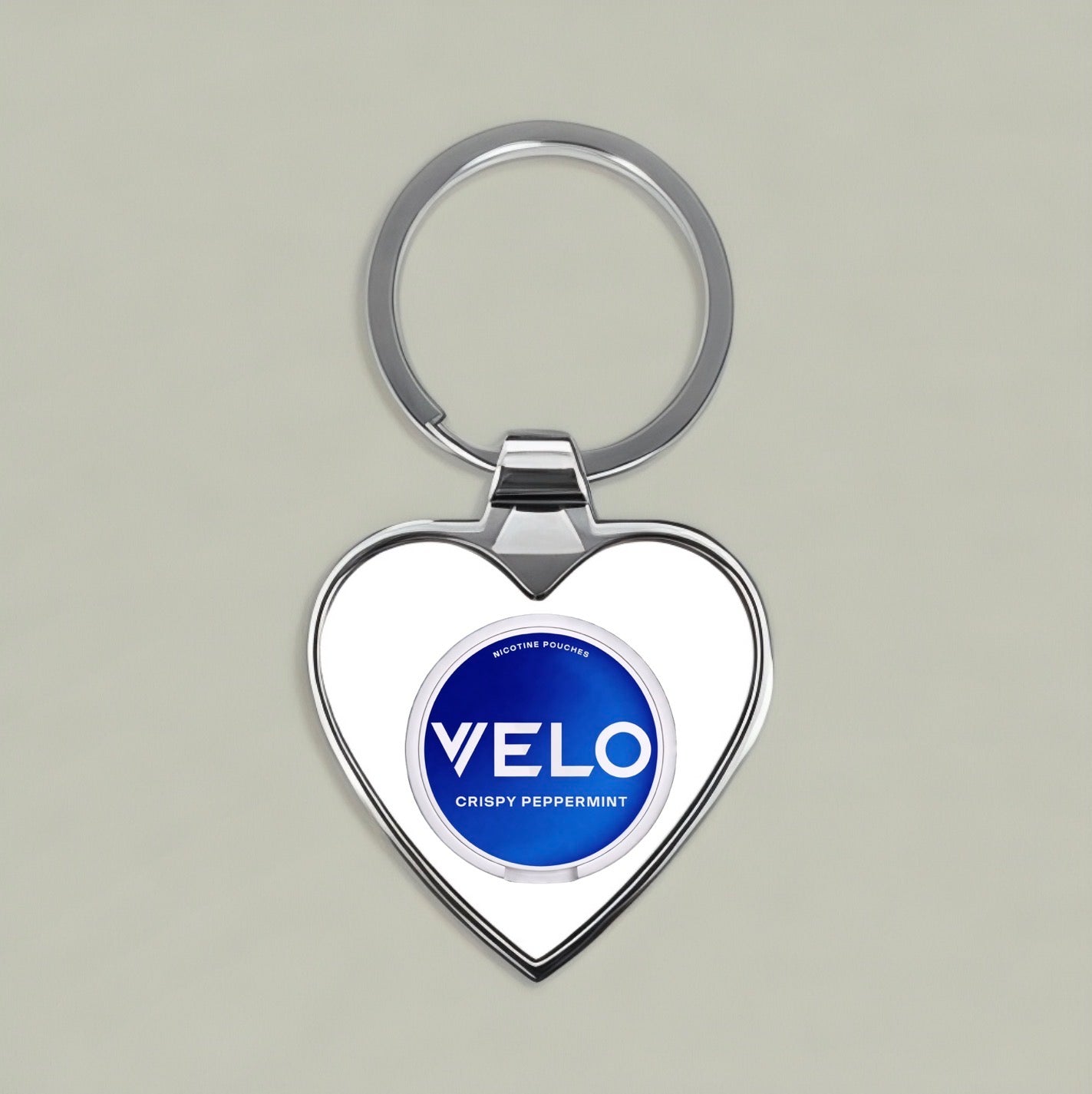 VELO Crispy Peppermint Heart Keychain