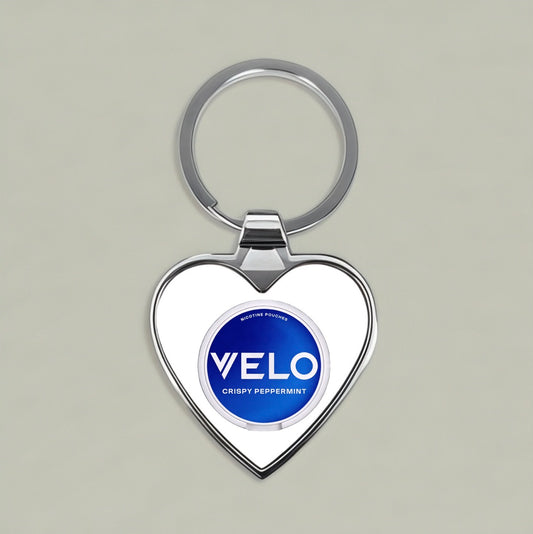 VELO Crispy Peppermint Heart Keychain