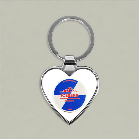 Iceberg Energy Heart Keychain