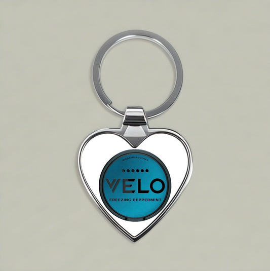 VELO Freezing Peppermint Heart Keychain