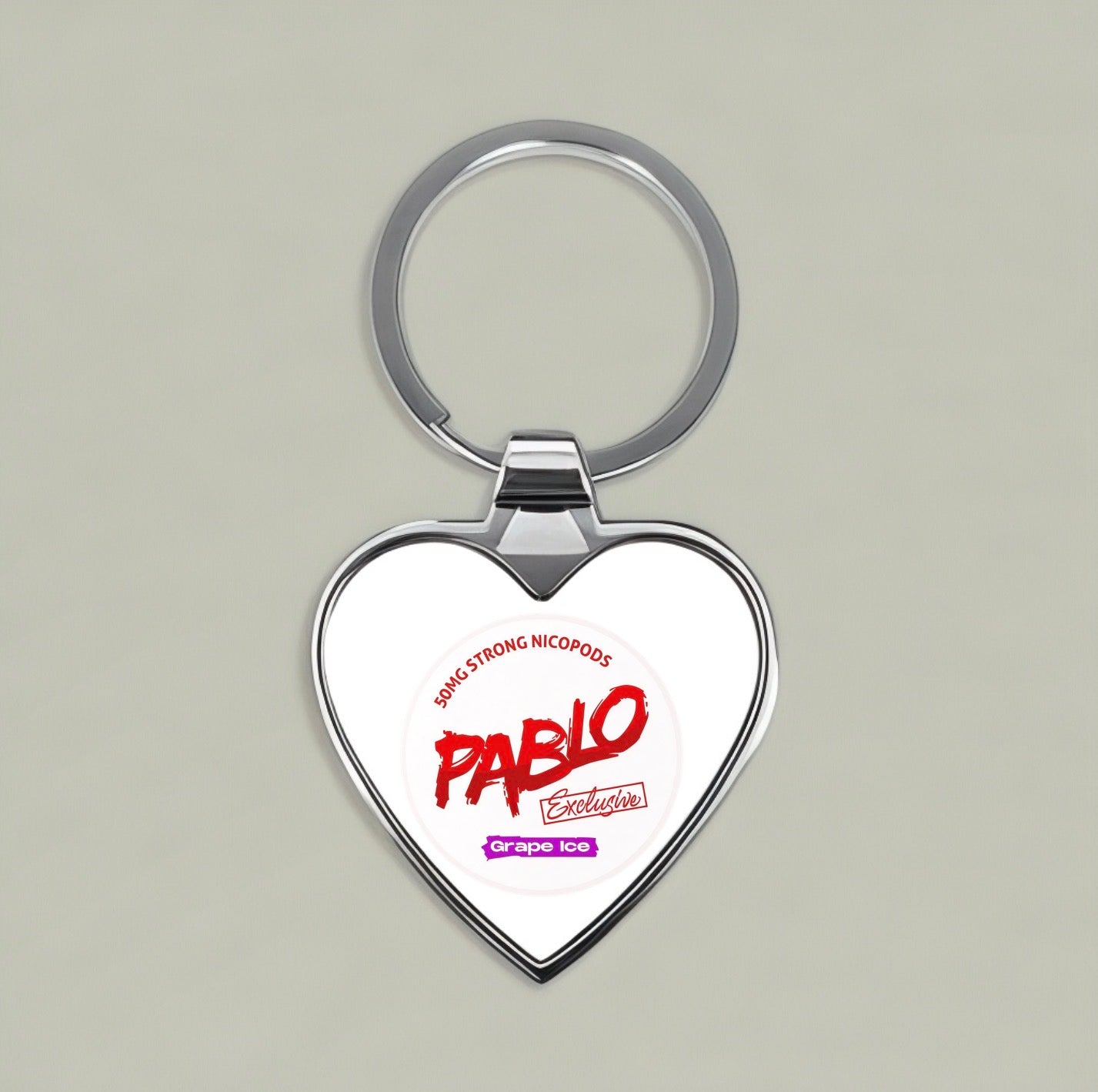 PABLO Grape Ice Heart Keychain