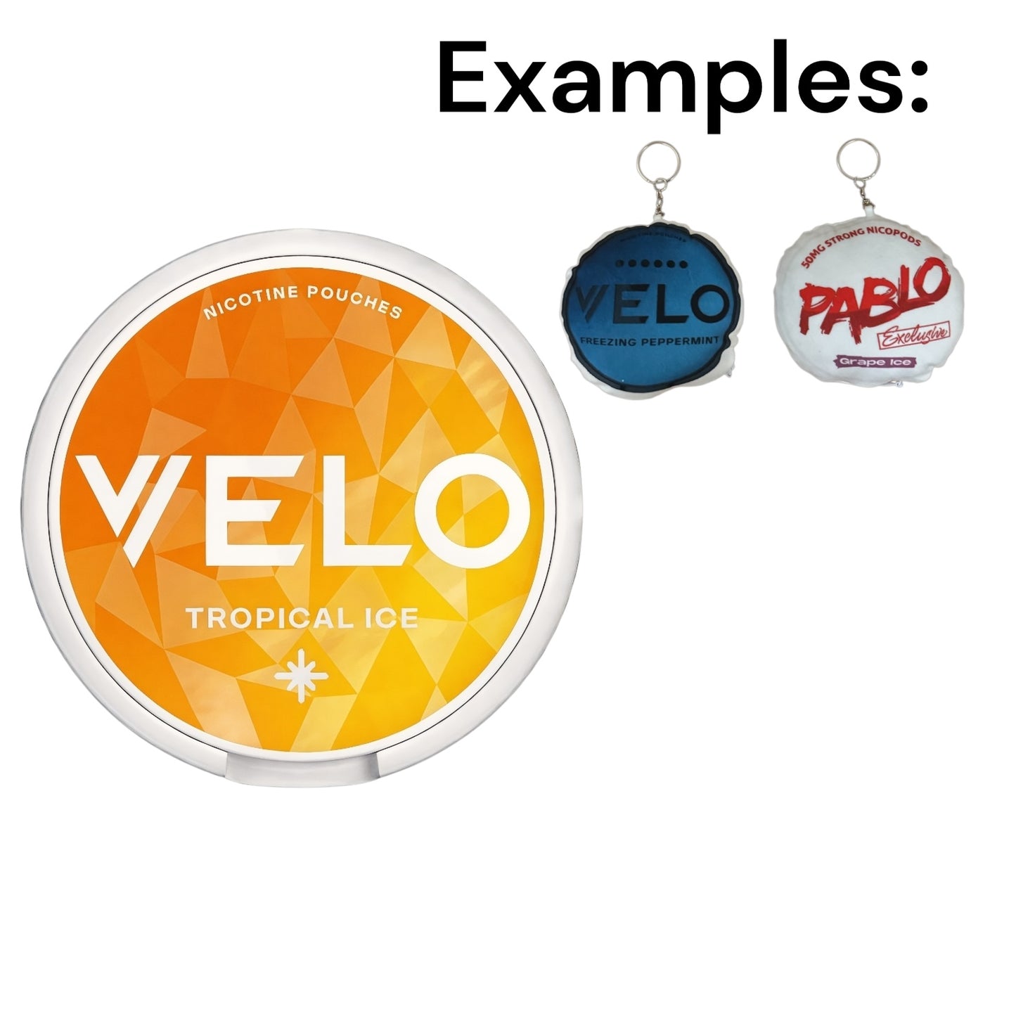 VELO Tropical Ice Plush Pillow Keychain