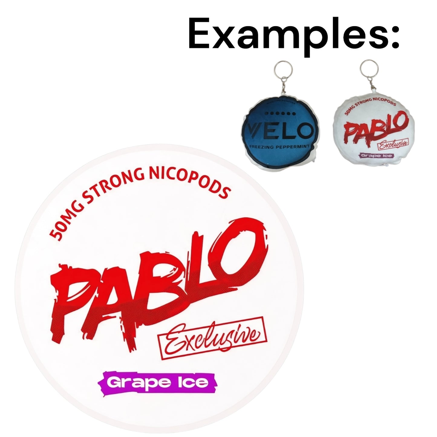 PABLO Grape Ice Plush Keychain