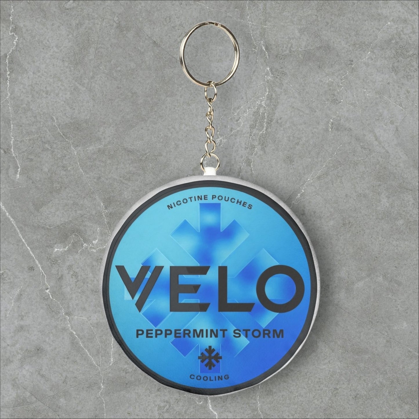 VELO Peppermint Storm Plush Pillow Keychain