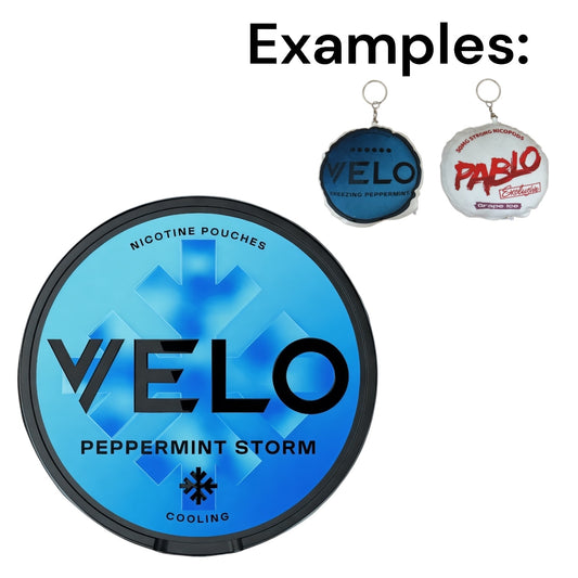VELO Peppermint Storm Plush Pillow Keychain