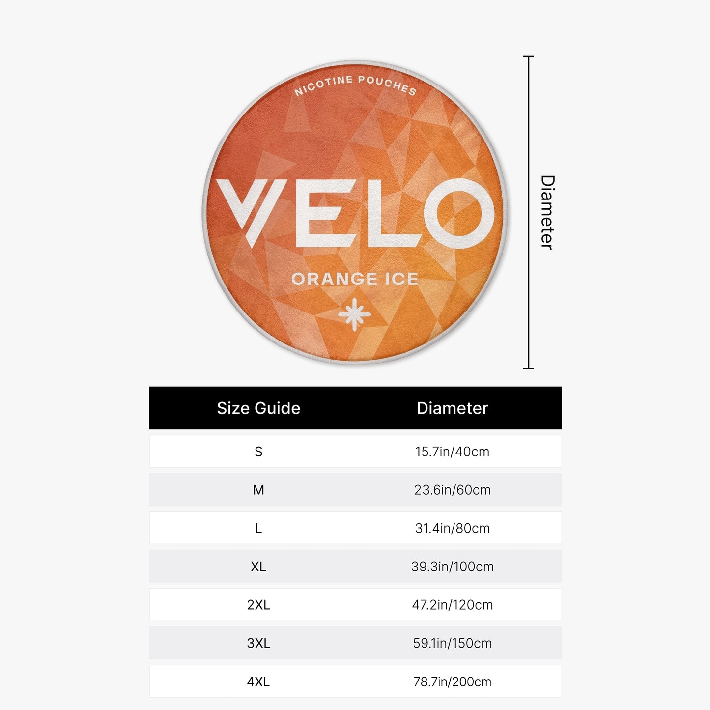 VELO Orange Ice Rug