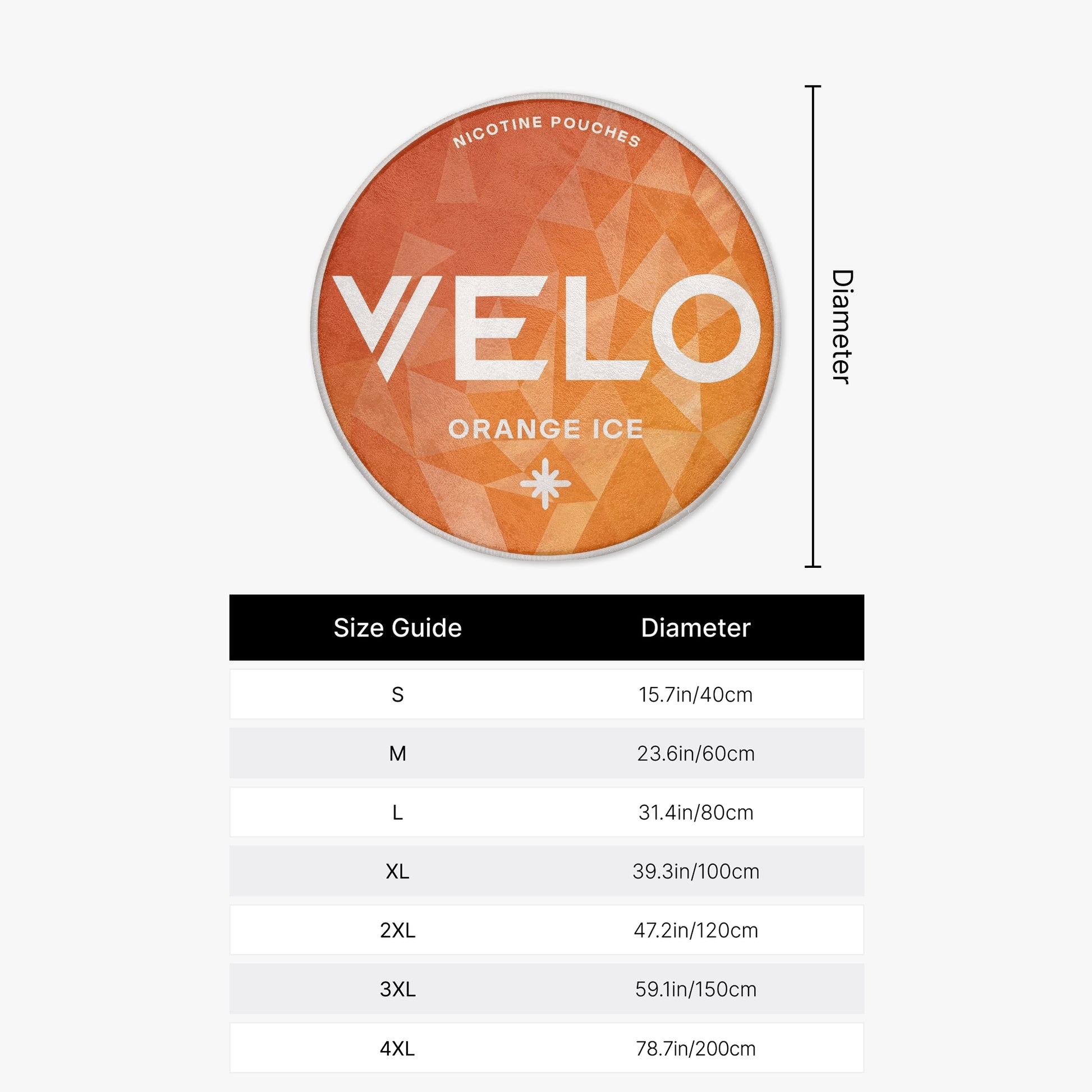 VELO Orange Ice Rug
