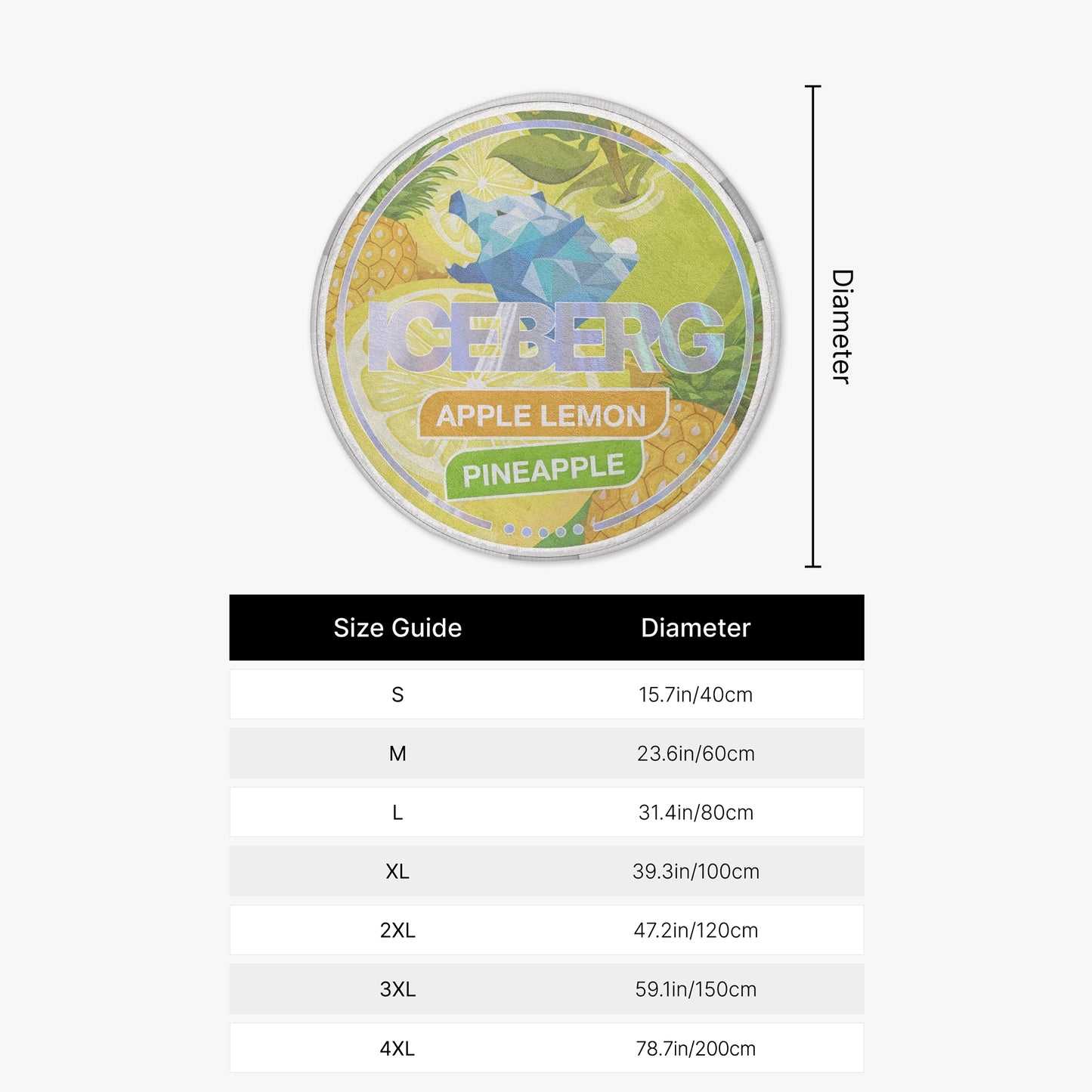 ICEBERG Apple Lemon Pineapple Rug