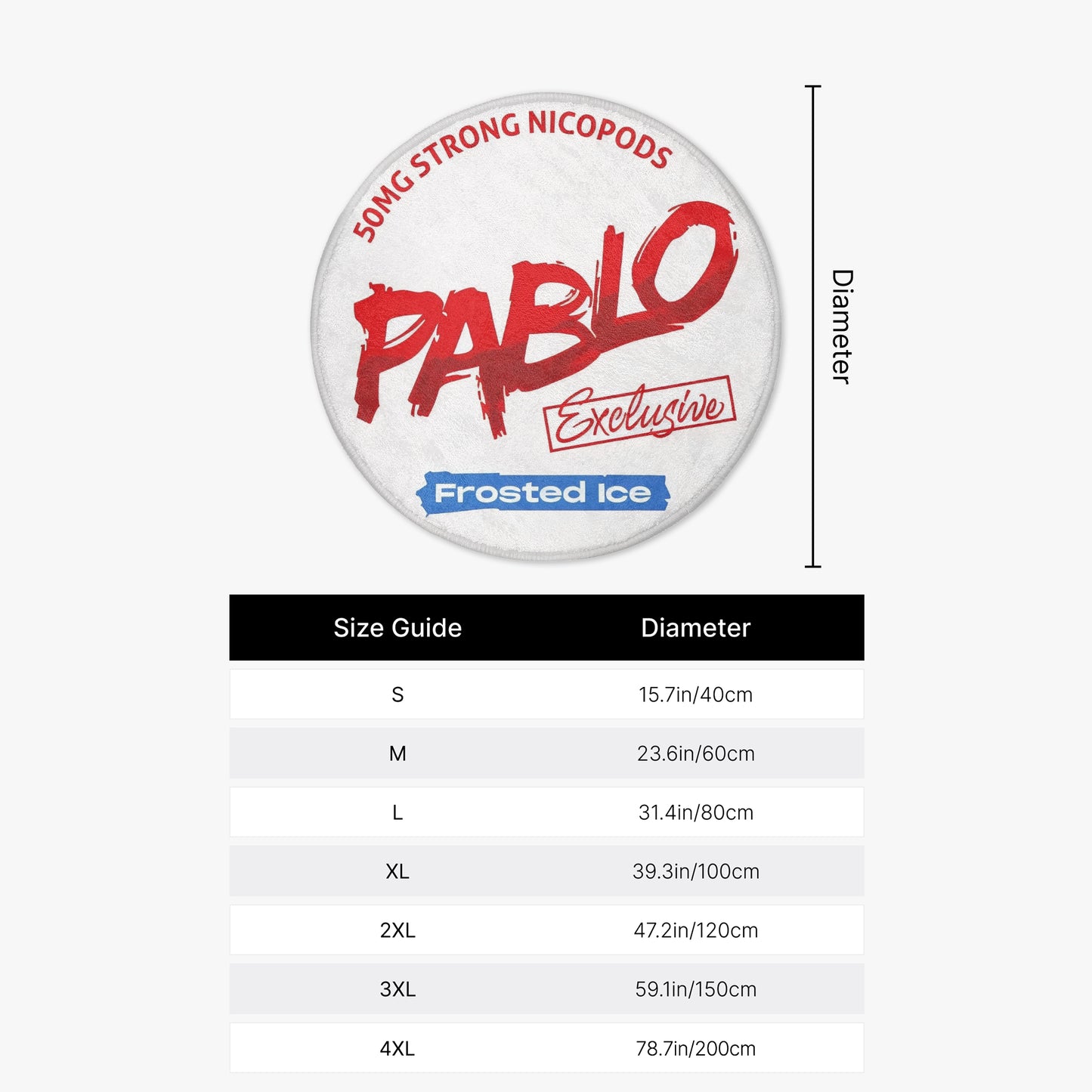 PABLO Frosted Ice Rug