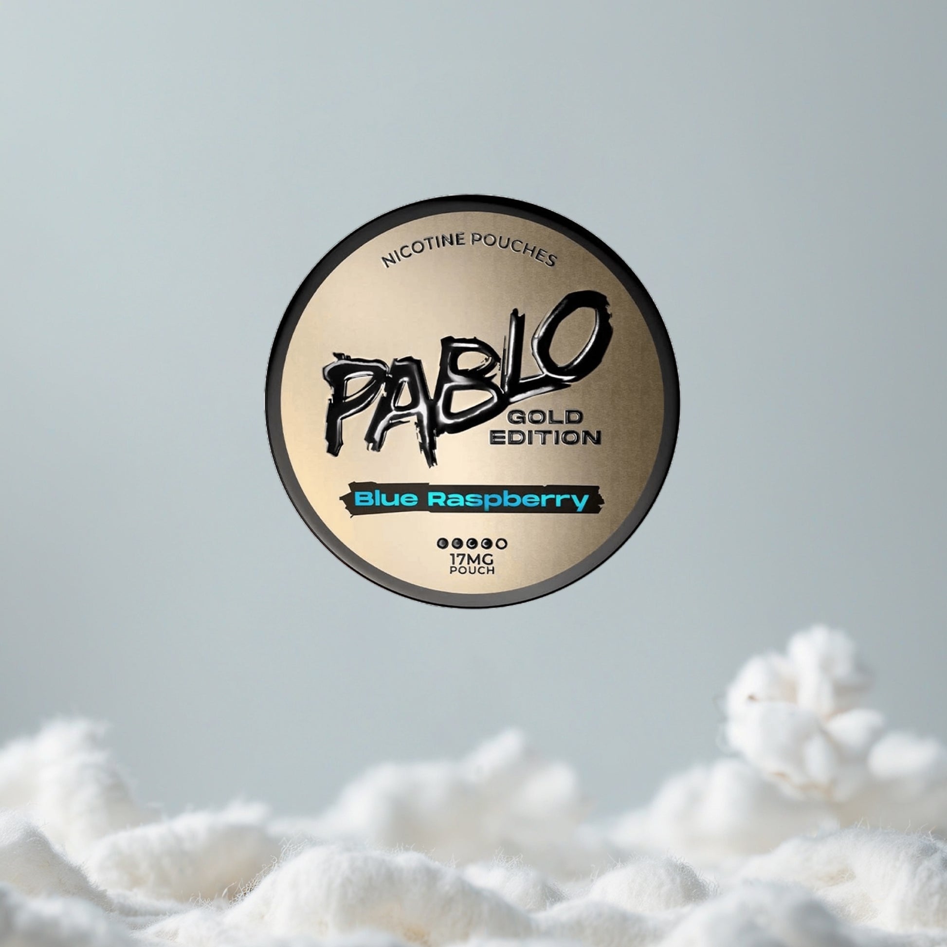 PABLO Gold Blue Raspberry Pillow