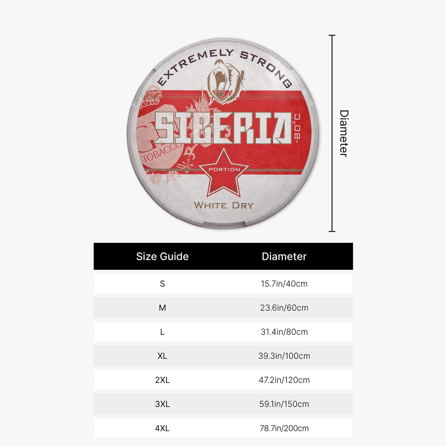 SIBERIA White Dry Rug