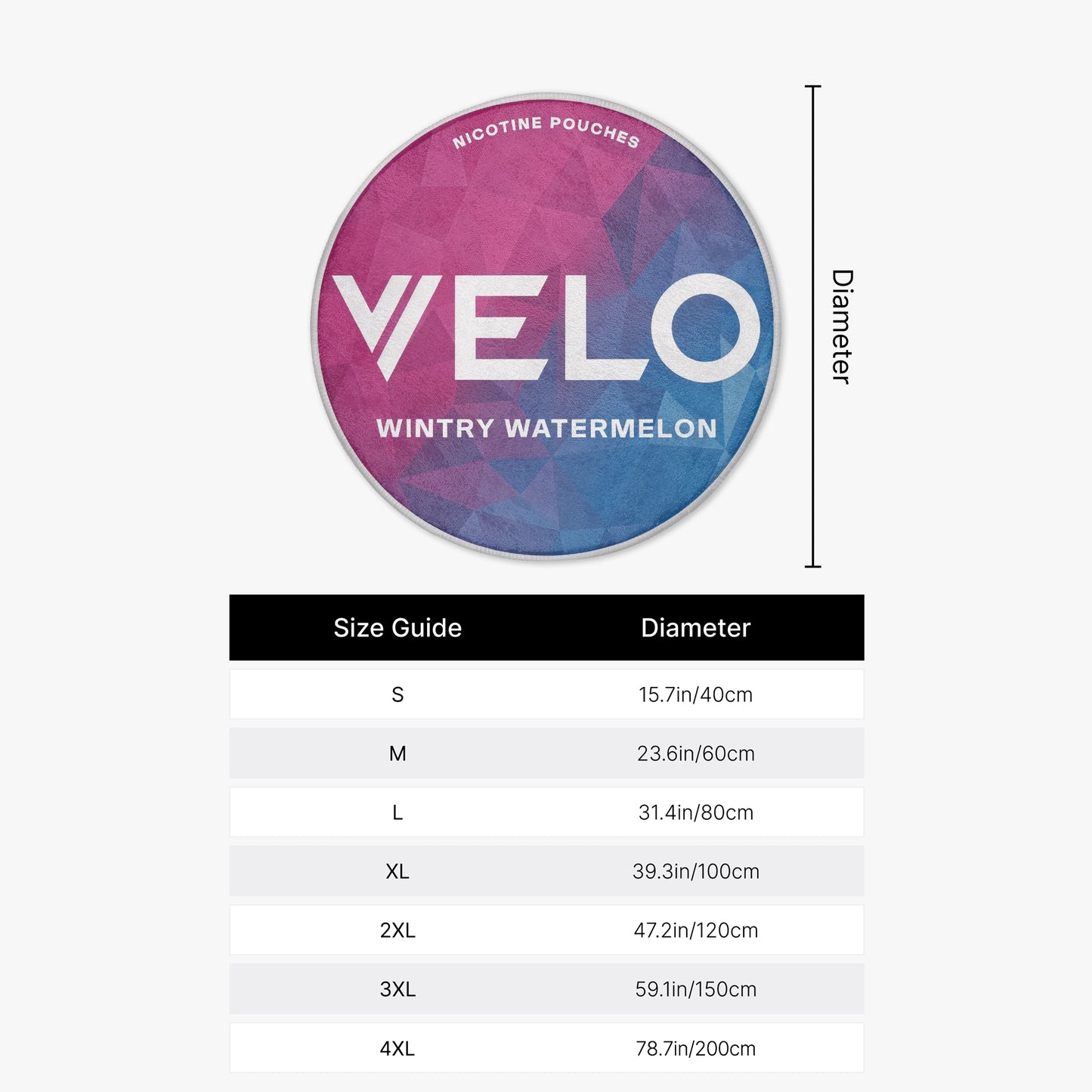 VELO Wintry Watermelon Rug