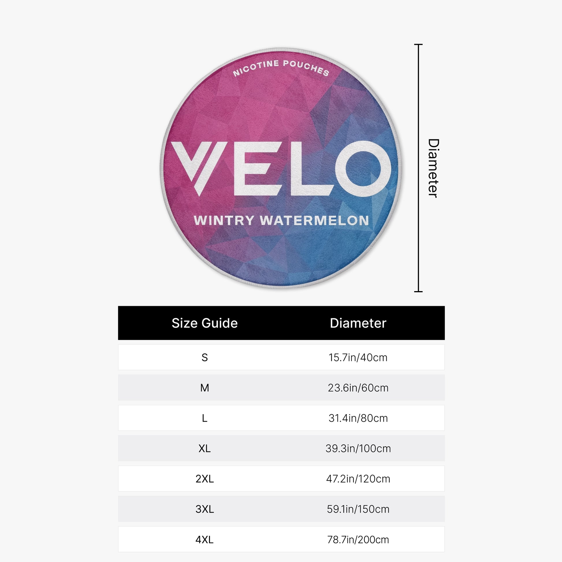 VELO Wintry Watermelon Rug