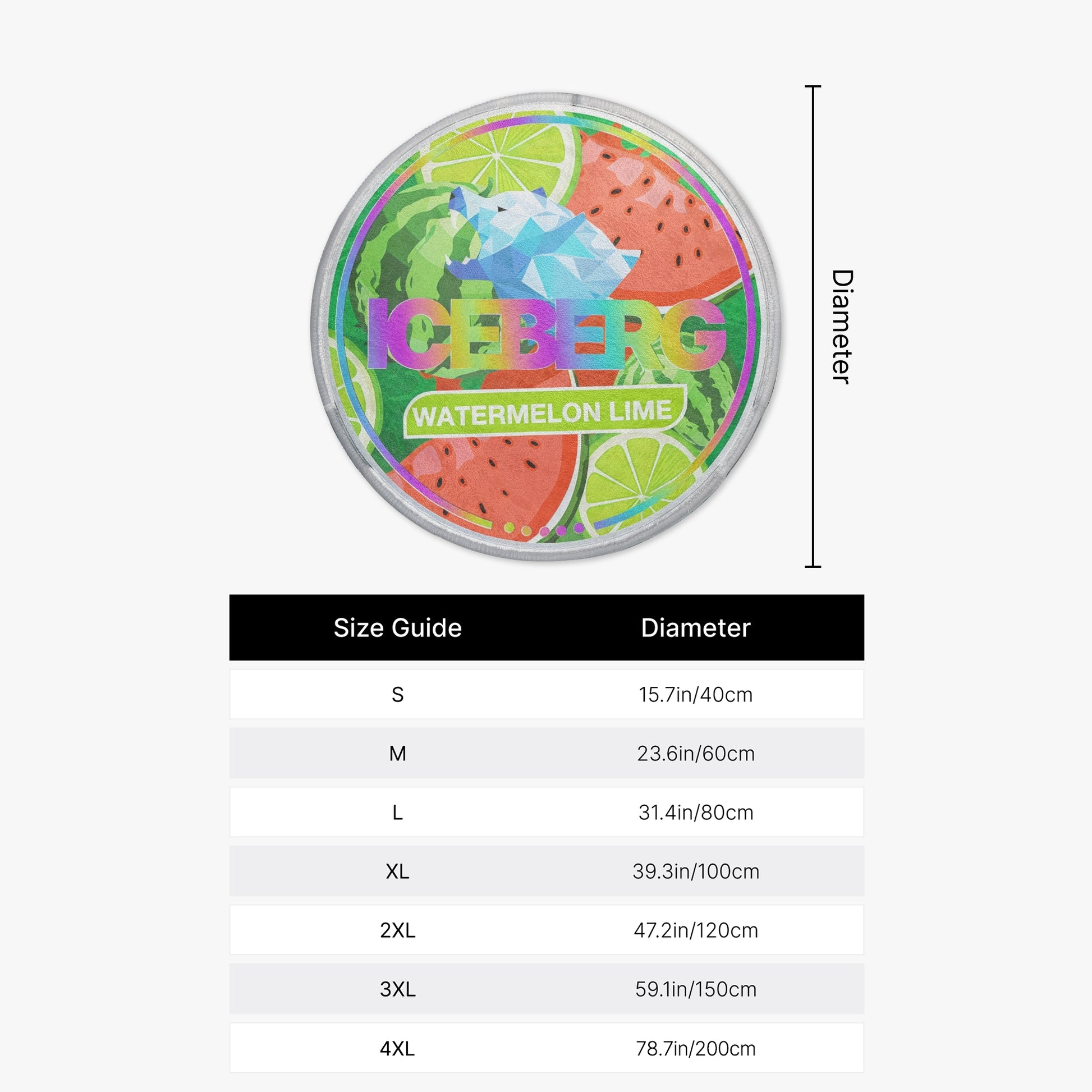 ICEBERG Watermelon Lime Rug